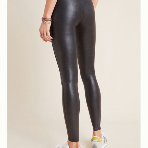 Spanx Faux Leather Legging Medium Black - Picture 2 of 14